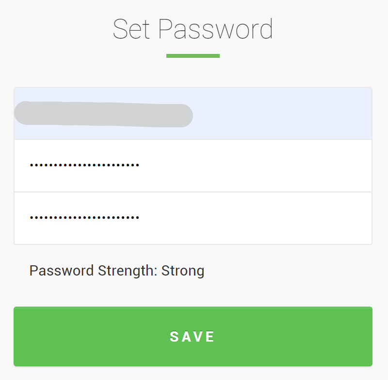 Client Portal - Step 4: Password Recovery - Set Password 2
